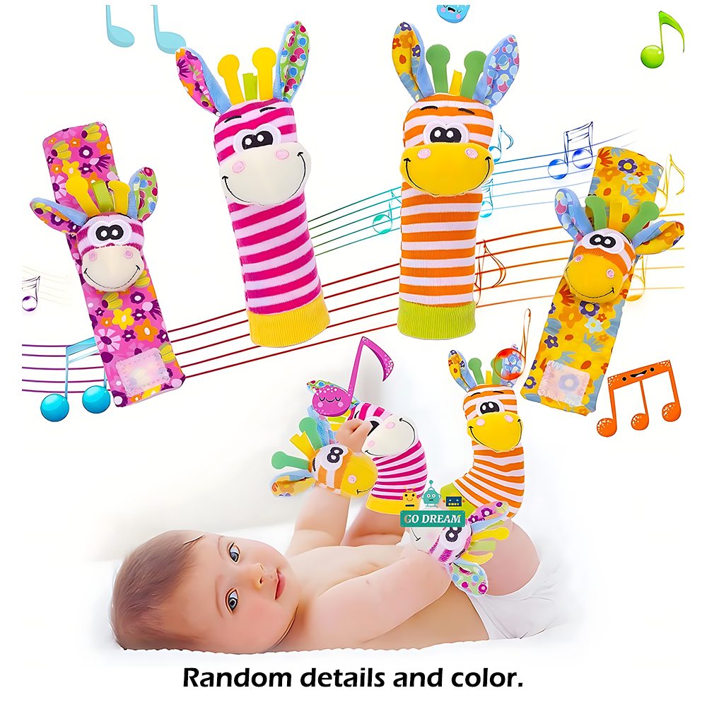Musical Instrument Rattle - Baby Infant Wrist Rattle Socks Toys
