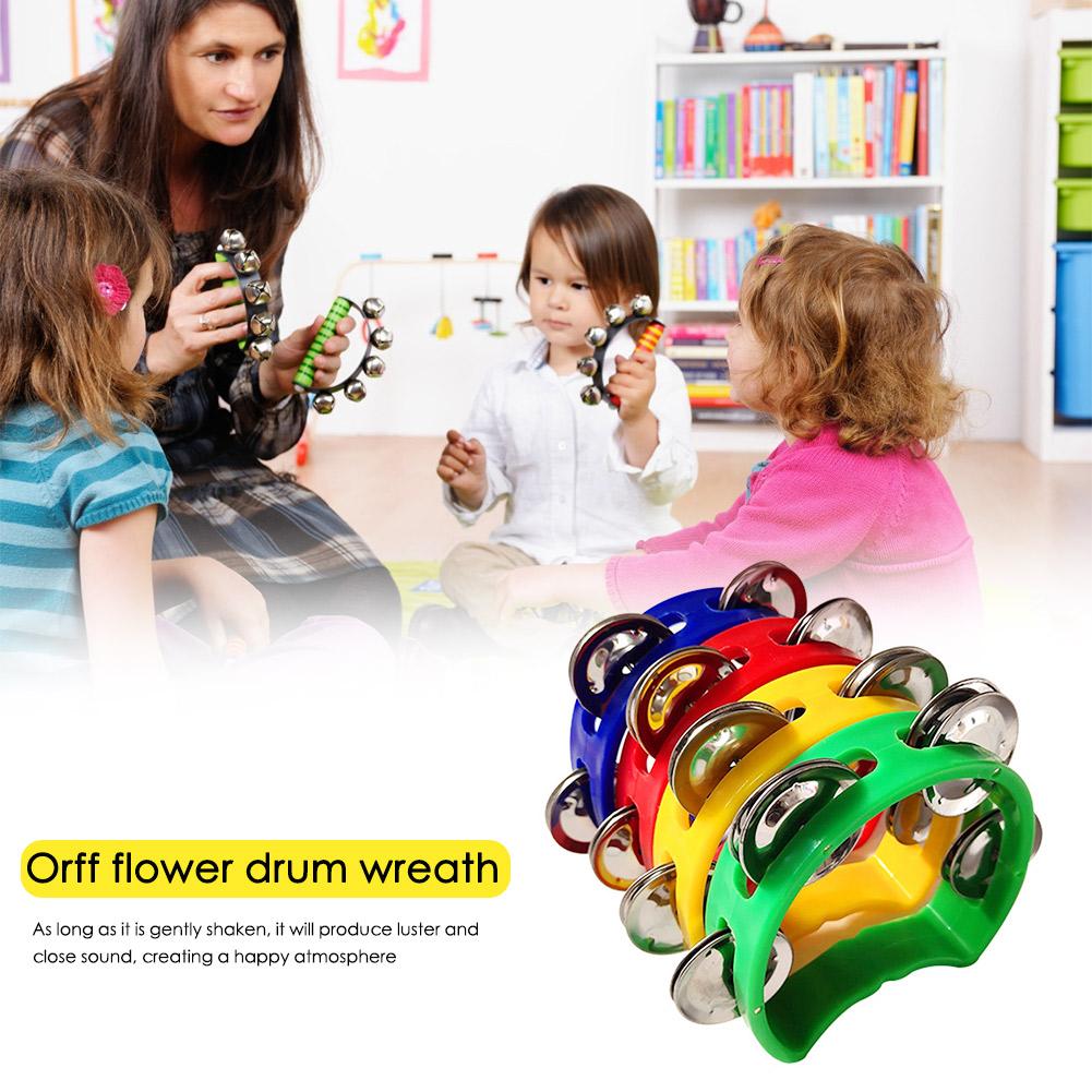 Musical Instrument Rattle - 4pcs Tambourine Jingles Rattle Bell Musical