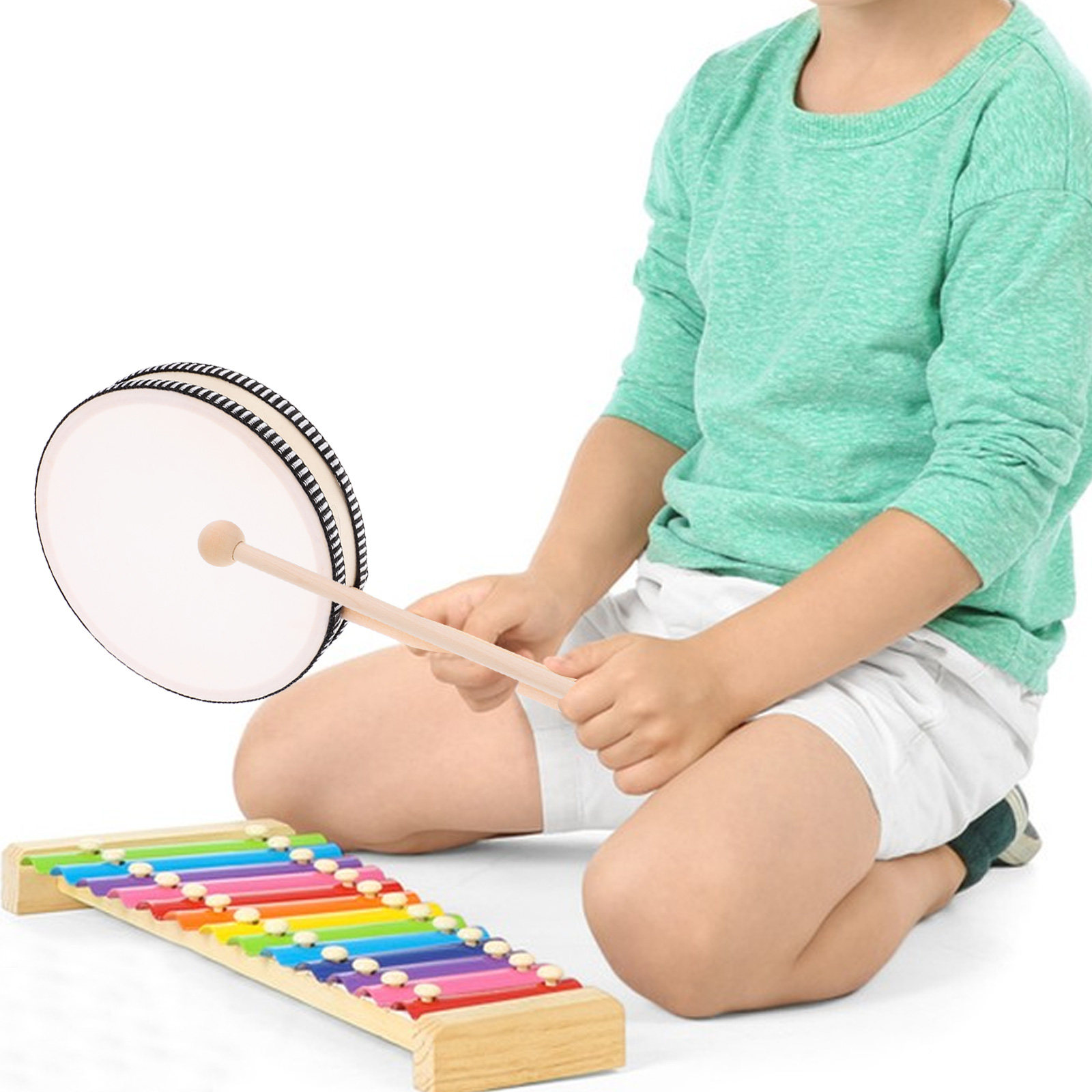 Musical Instrument With Hand - 1Set Hand Drum Wooden Hand Drum