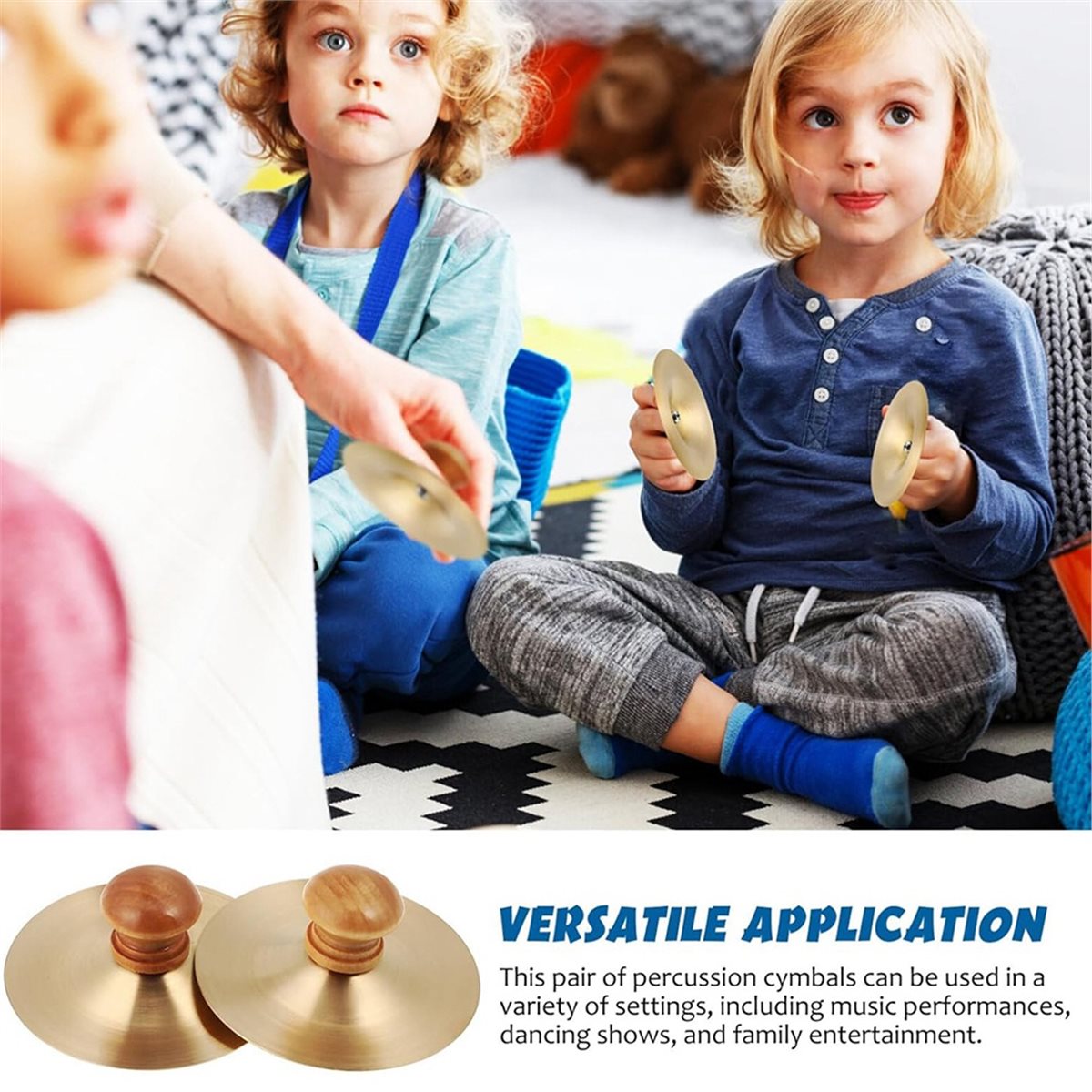 1 Pair Finger Cymbals 7cm/2.75 - مراجعة Musical Instrument With Hand وسعره