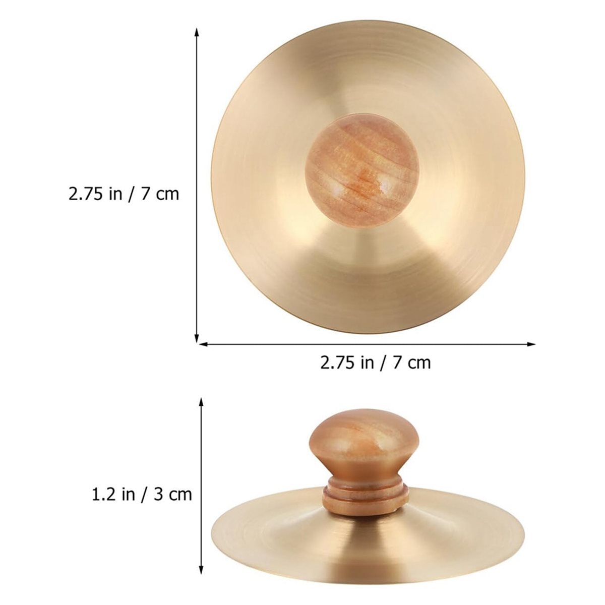 1 Pair Finger Cymbals 7cm/2.75 - مراجعة Musical Instrument With Hand وسعره
