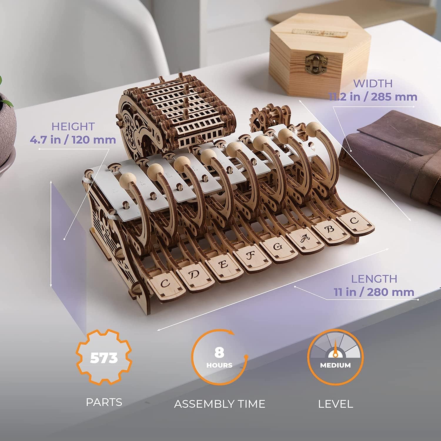 Celesta 3D Mechanical Puzzle - - مراجعة Celesta Musical Instrument وسعره