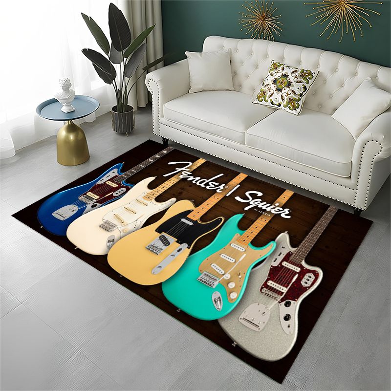 Retro Fender Guitar Logo Instr - مراجعة Musical Instrument Logo وسعره
