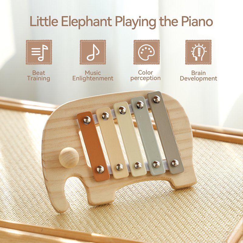 Baby Montessori Toy Cartoon El - مراجعة Musical Instrument Rattle وسعره