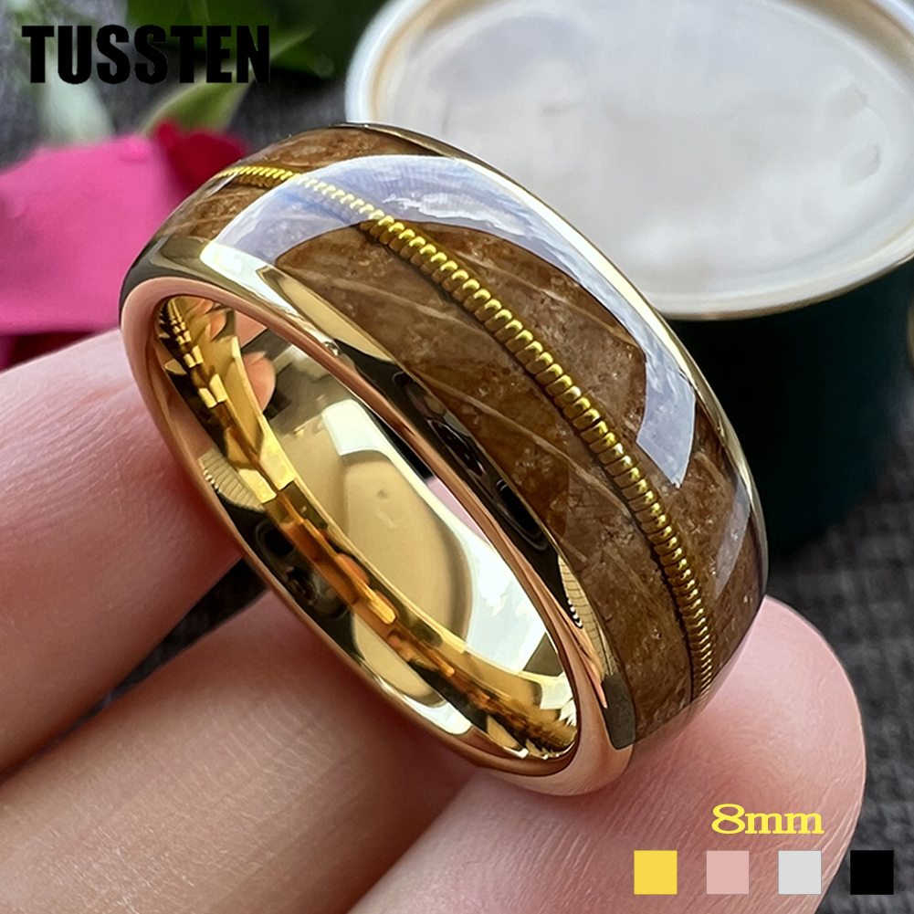 TUSSTEN 8mm Men Women Tungsten - مراجعة Musical Instrument Logo وسعره