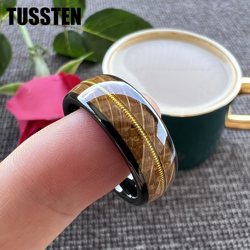 TUSSTEN 8mm Men Women Tungsten - مراجعة Musical Instrument Logo وسعره