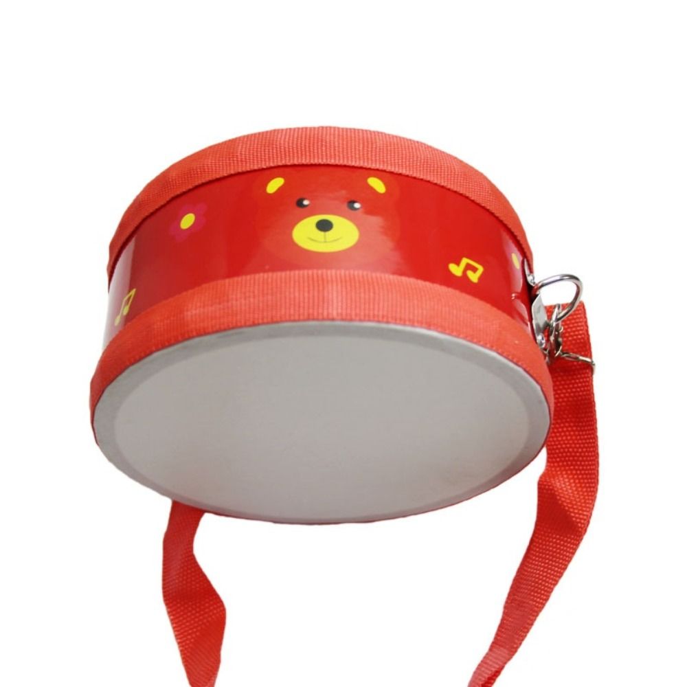 Wooden Children's Drum Double  - مراجعة Musical Instrument With Hand وسعره