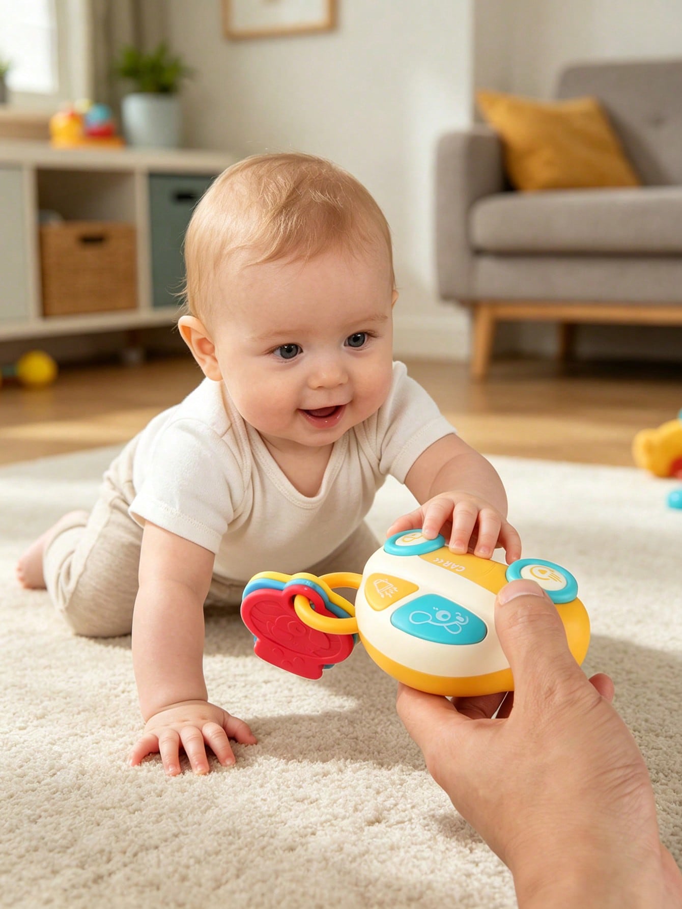 Baby Car Key Rattle Toy with S - مراجعة Musical Instrument Rattle وسعره