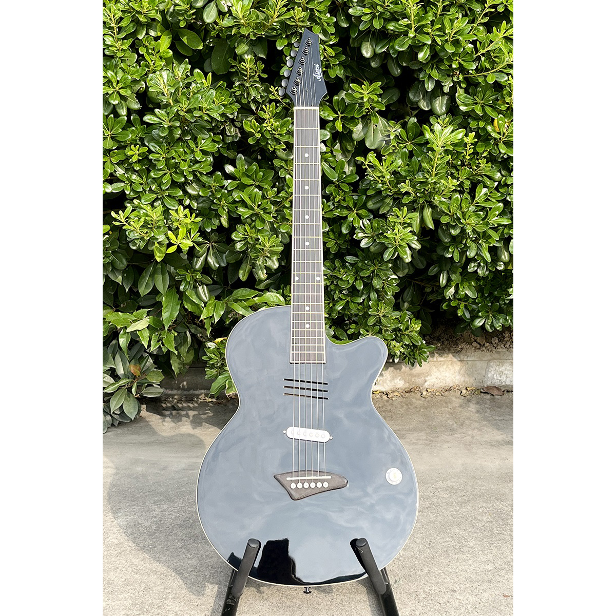 Acoustic Electric Guitar With  - مراجعة Musical Instrument Logo وسعره