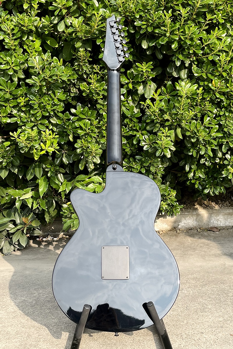 Acoustic Electric Guitar With  - مراجعة Musical Instrument Logo وسعره