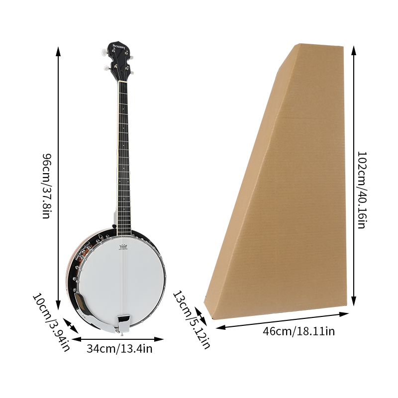 Wholesale Musical Instruments  - مراجعة Banjo 5 String Open وسعره