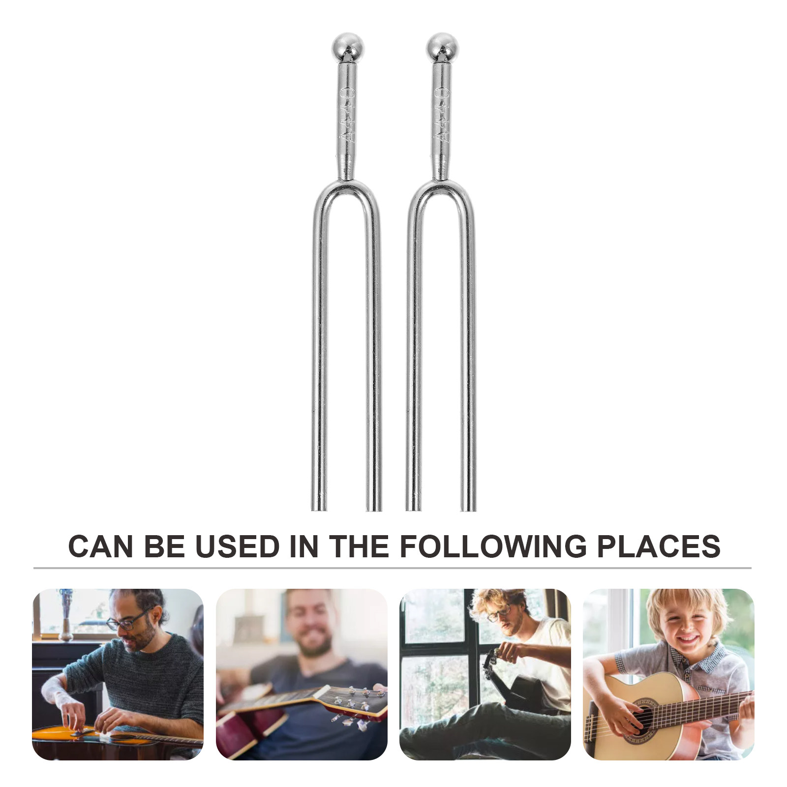 2Pcs Guitar Tuning Forks 440Hz - مراجعة Musical Instrument Tuning Guitar Tuner. Standard Guitar Tuning وسعره