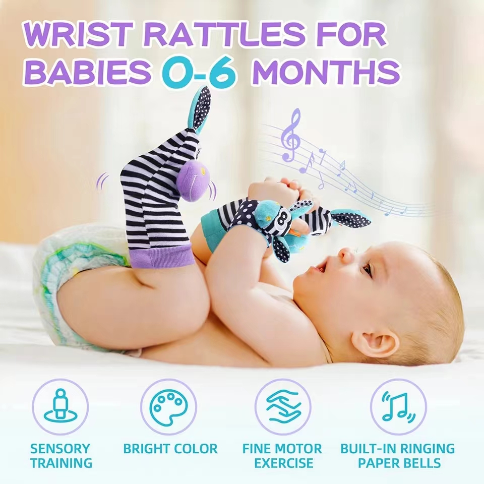 Baby Infant Wrist Rattle Socks - مراجعة Musical Instrument Rattle وسعره