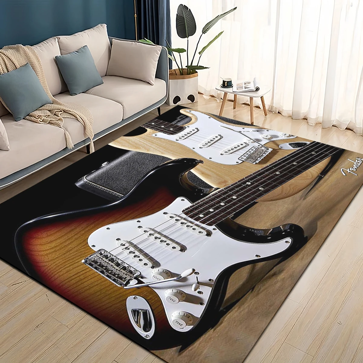 3D Retro Fender logo Guitar In - مراجعة Musical Instrument Logo وسعره