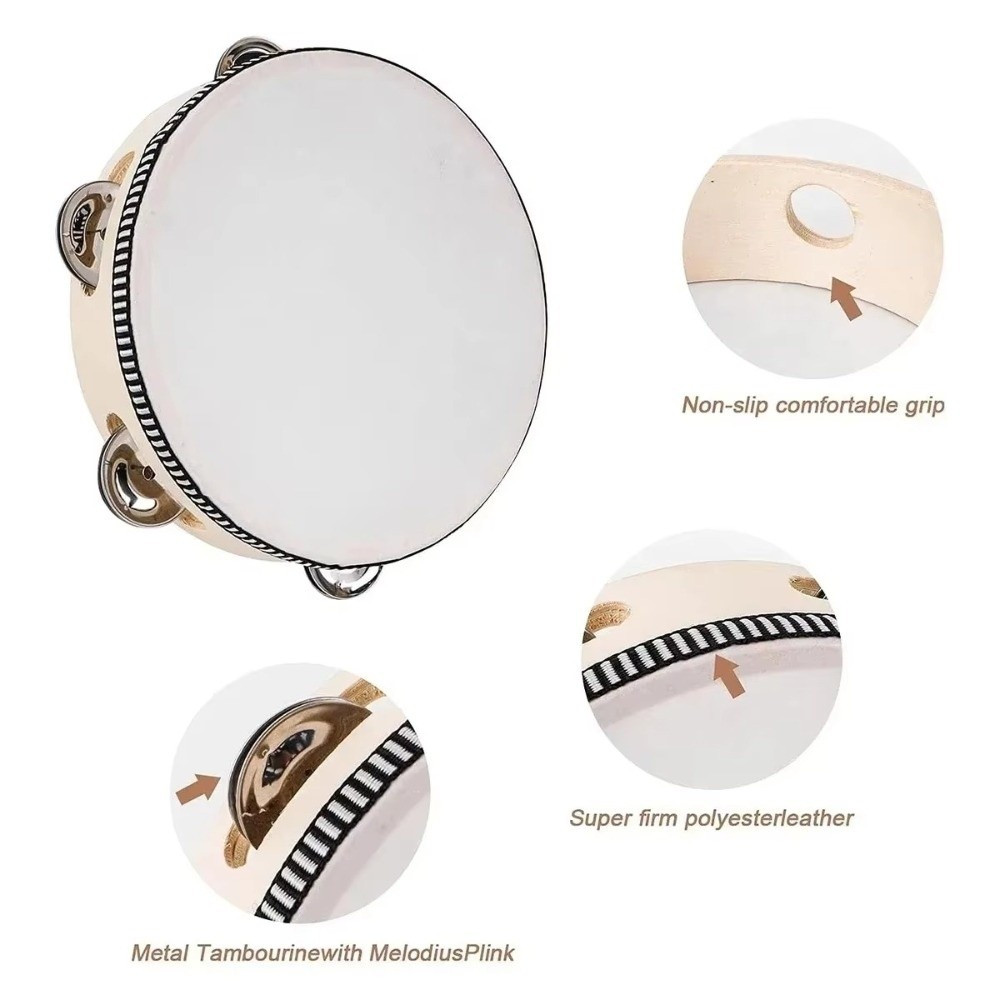 4/6/8/10 Inch Hand Held Drum W - مراجعة Musical Instrument With Hand وسعره