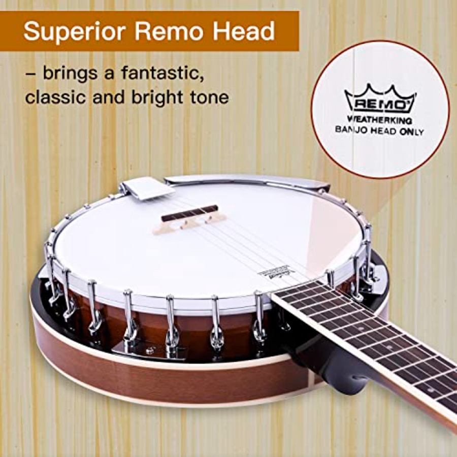 Beginner banjo kit for adults  - مراجعة Banjo 5 String Open وسعره