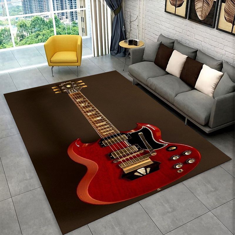 Retro Fender Guitar Logo Instr - مراجعة Musical Instrument Logo وسعره