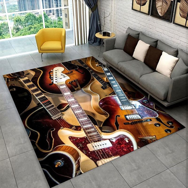 Retro Fender Guitar Logo Instr - مراجعة Musical Instrument Logo وسعره