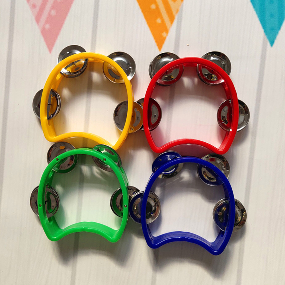 4pcs Tambourine Jingles Rattle - مراجعة Musical Instrument Rattle وسعره