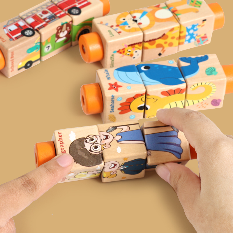 Baby Wooden Rotating Jigsaw Pu - مراجعة Musical Instrument Rattle وسعره
