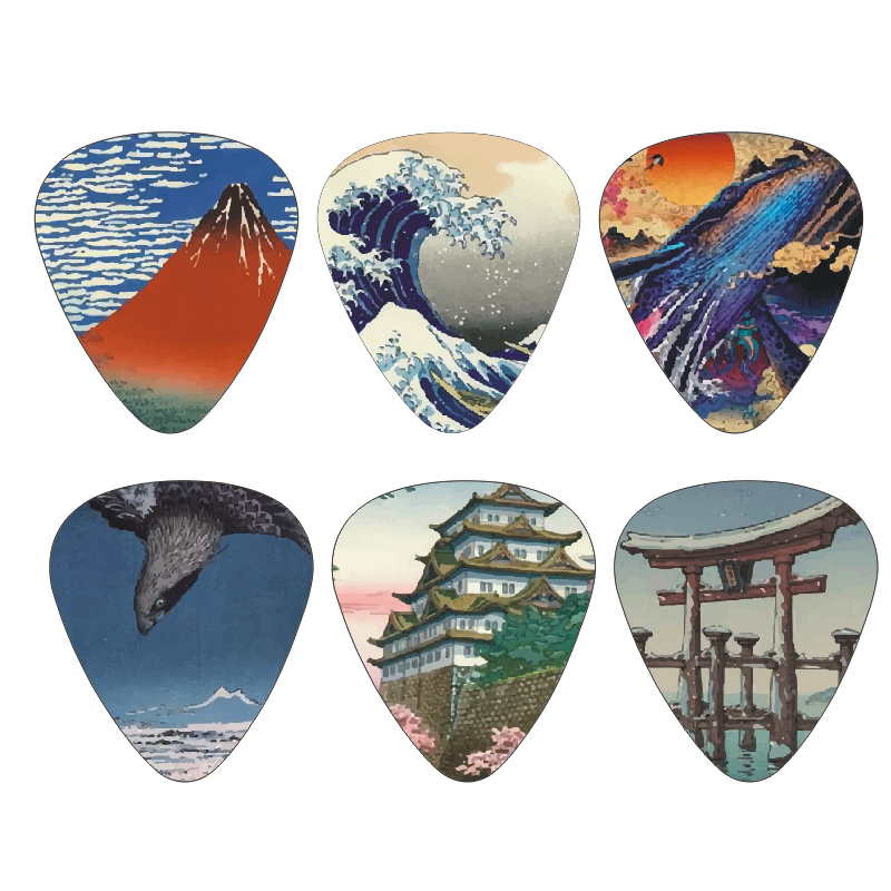 New 12pcs/set  Guitar Picks -  - مراجعة Musical Instrument Japanese وسعره