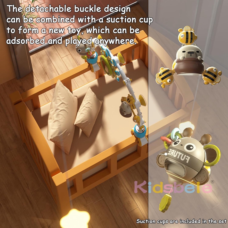 Baby Cot Mobile with Hanging T - مراجعة Musical Instrument Rattle وسعره