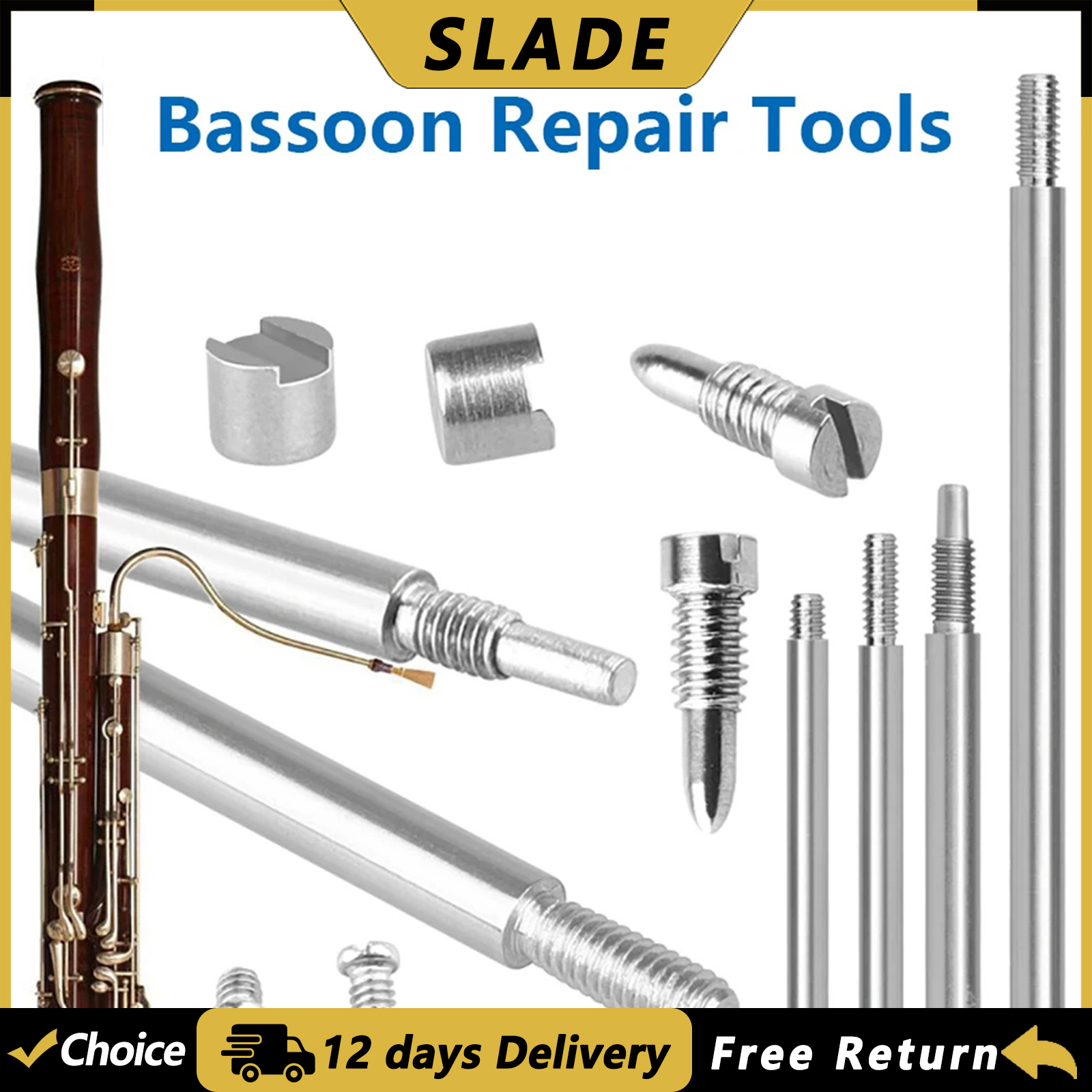 SLADE 70Pcs/Set Bassoon Repair - مراجعة Musical Instrument Bassoon وسعره
