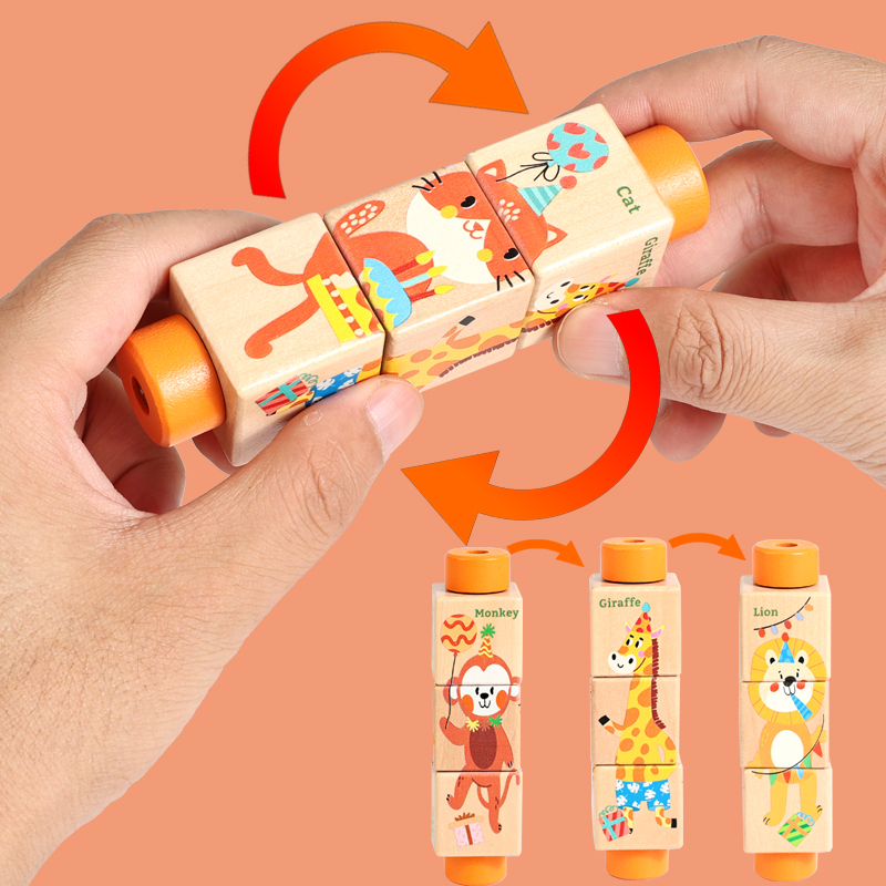 Baby Wooden Rotating Jigsaw Pu - مراجعة Musical Instrument Rattle وسعره