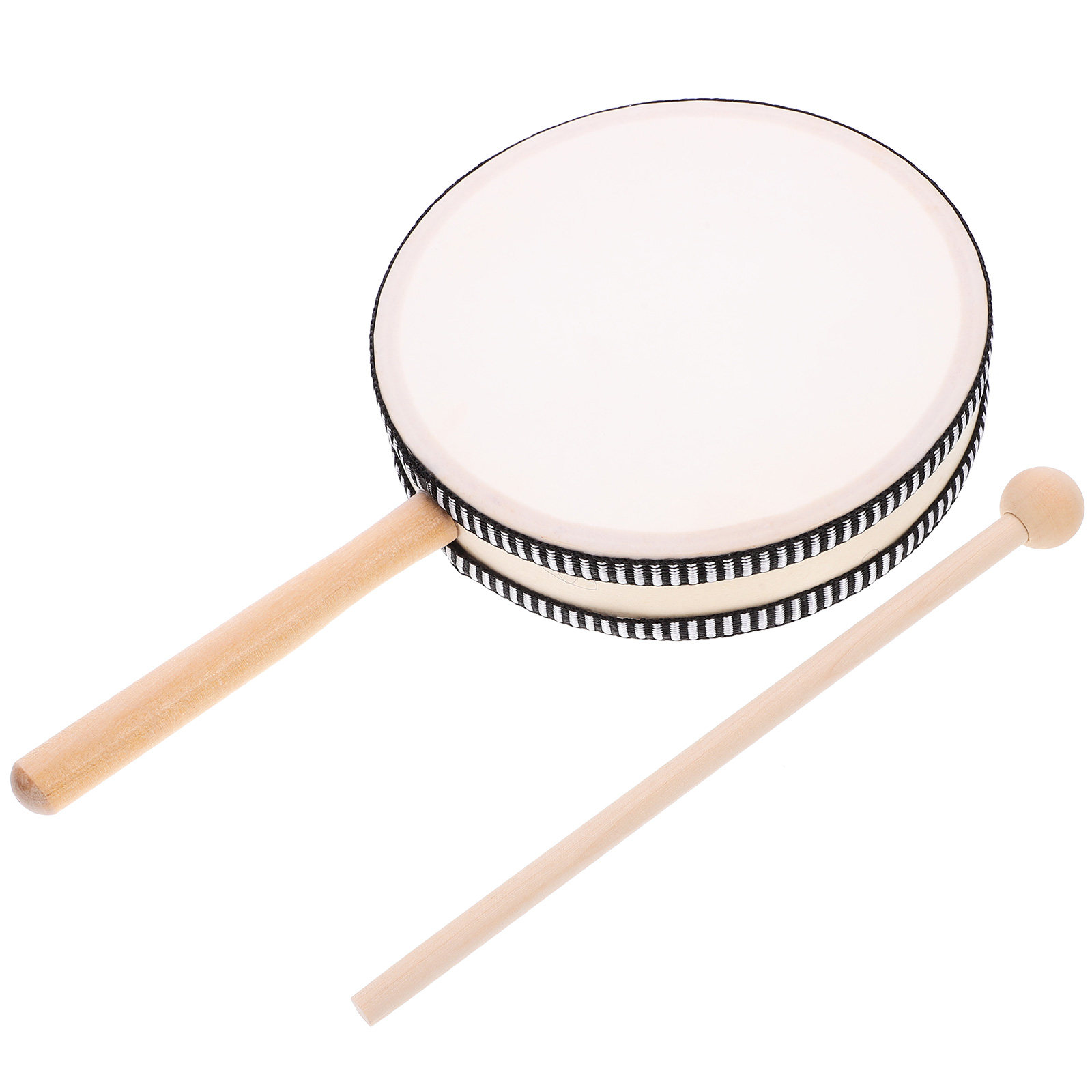 1Set Hand Drum Wooden Hand Dru - مراجعة Musical Instrument With Hand وسعره