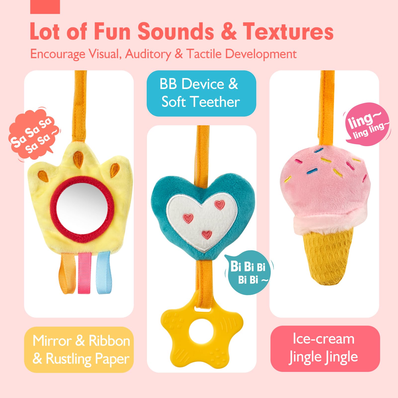 Car Seat Toys for Babies Rattl - مراجعة Musical Instrument Rattle وسعره