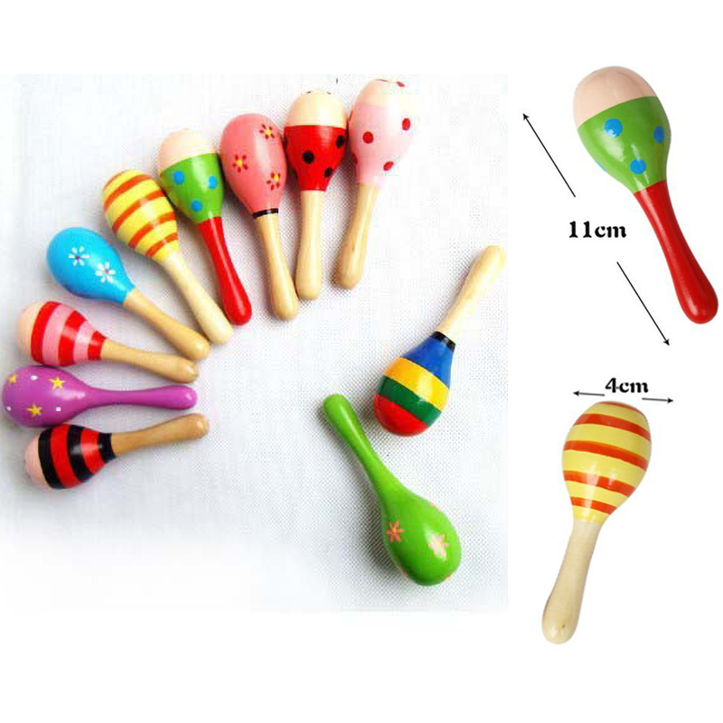 2pcs Colorful Wooden Small Rat - مراجعة Musical Instrument Rattle وسعره