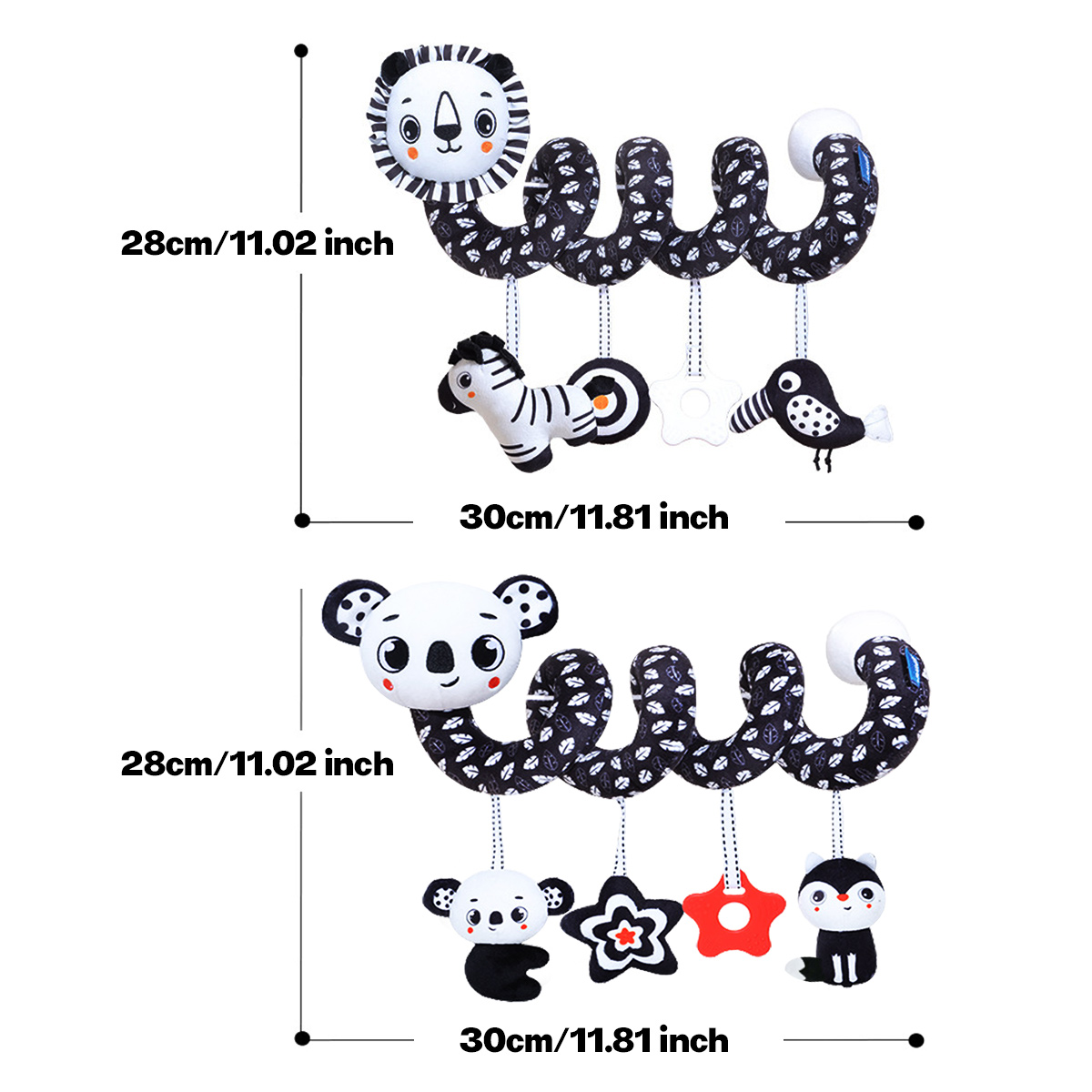 Baby Plush Spiral Hanging Toys - مراجعة Musical Instrument Rattle وسعره