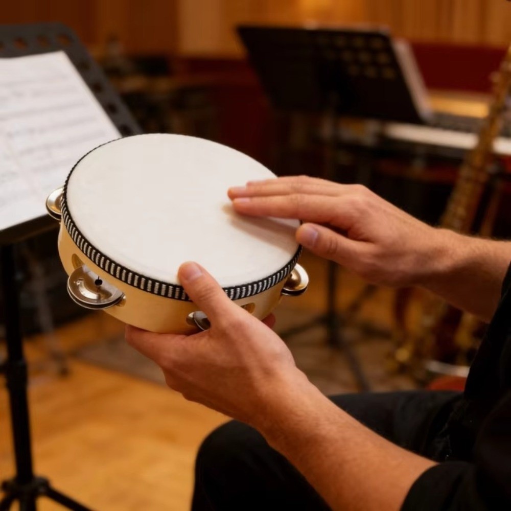 4/6/8/10 Inch Hand Held Drum W - مراجعة Musical Instrument With Hand وسعره